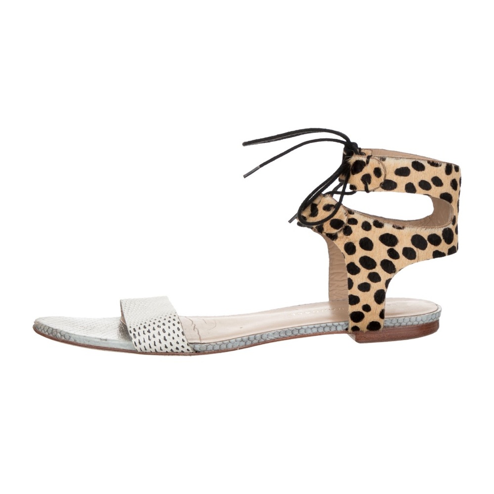 Loeffler Randall Leather Lace-up Sandals